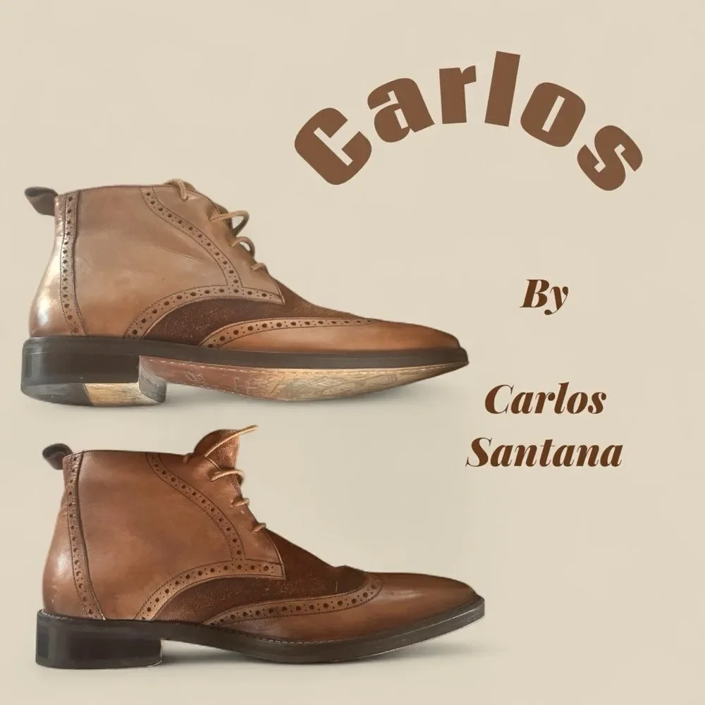RARE Carlos by Carlos Santana l Men’s Ankle Boots l Leather & Suede l 10.5 l EUC